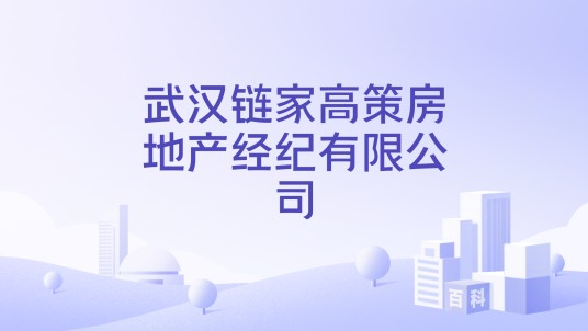 武汉链家高策房地产经纪有限公司