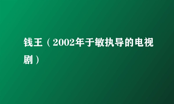 钱王(2002年于敏执导的电视剧)