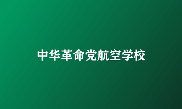 中华革命党航空学校