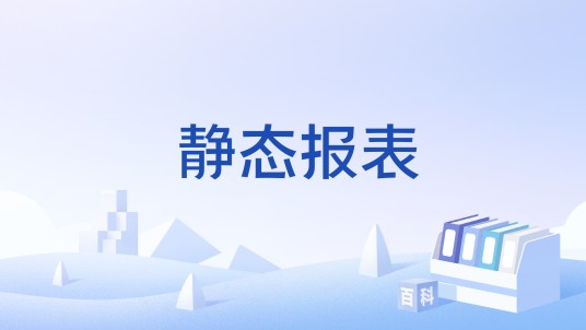 静态报表