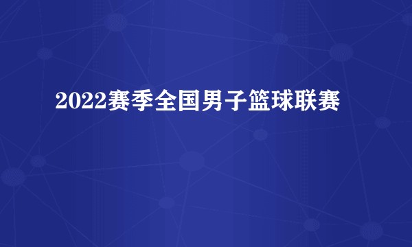 2022赛季全国男子篮球联赛