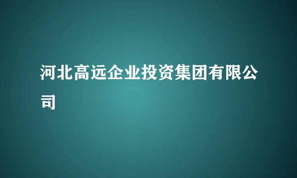 河北高远企业投资集团有限公司