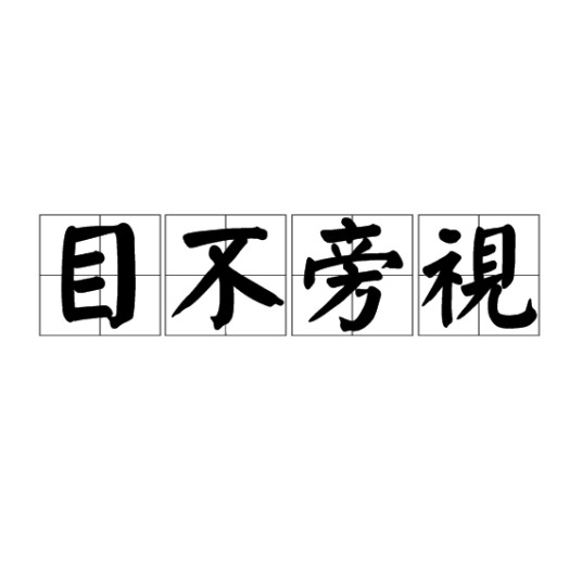 目不旁视