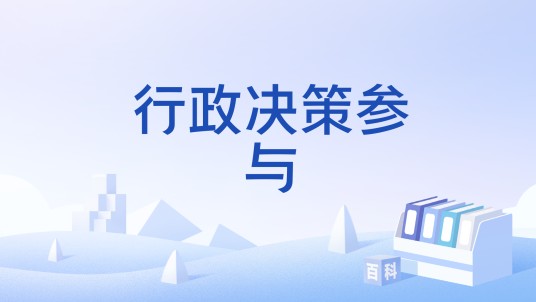 行政决策参与