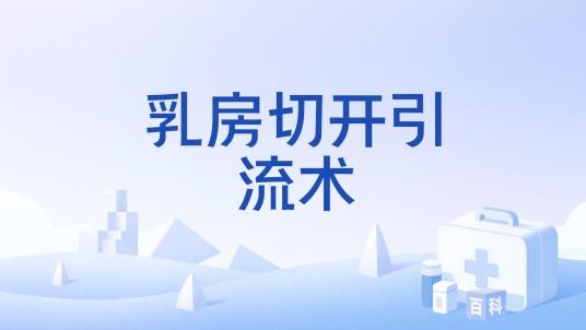 乳房切开引流术