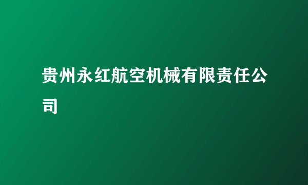 贵州永红航空机械有限责任公司