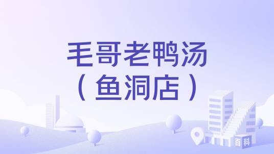 毛哥老鸭汤(鱼洞店)