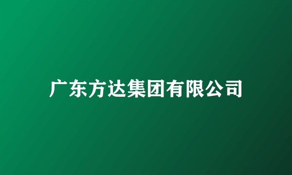 广东方达集团有限公司