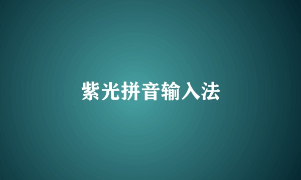 紫光拼音输入法