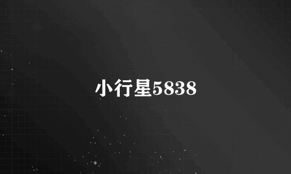 小行星5838