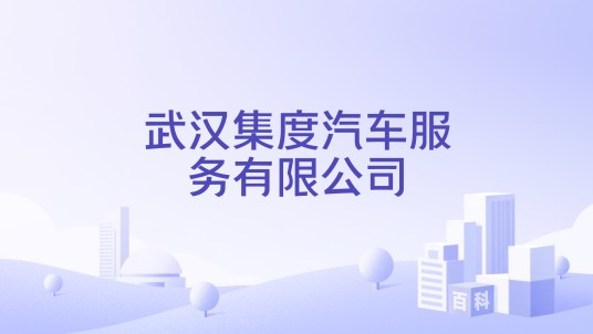 武汉集度汽车服务有限公司
