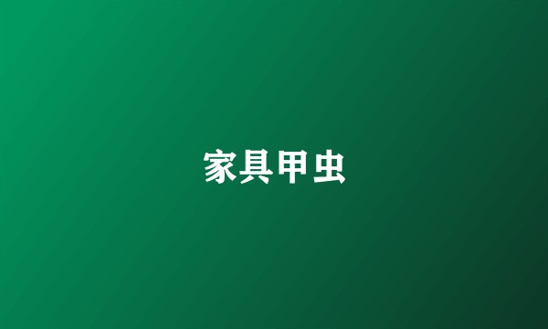 家具甲虫