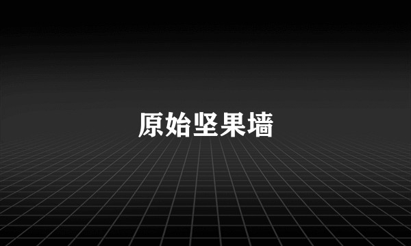 原始坚果墙