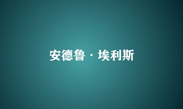 安德鲁·埃利斯
