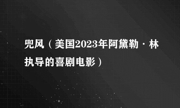兜风（美国2023年阿黛勒·林执导的喜剧电影）