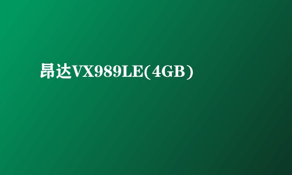 昂达VX989LE(4GB)