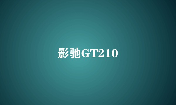 影驰GT210