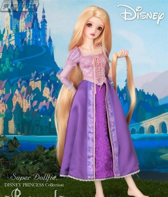 Super Dollfie 迪士尼公主魔法奇缘长发公主乐佩