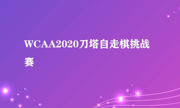 WCAA2020刀塔自走棋挑战赛