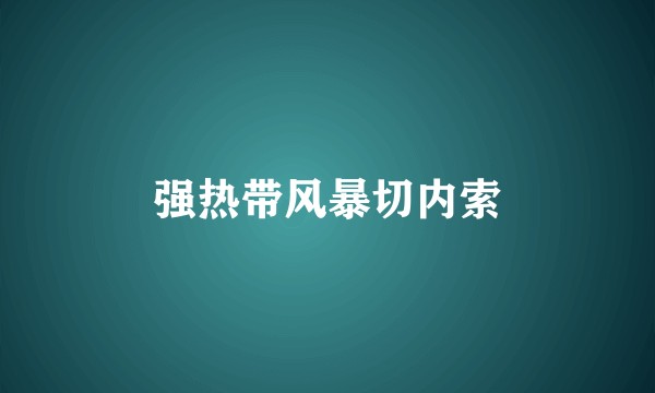 强热带风暴切内索