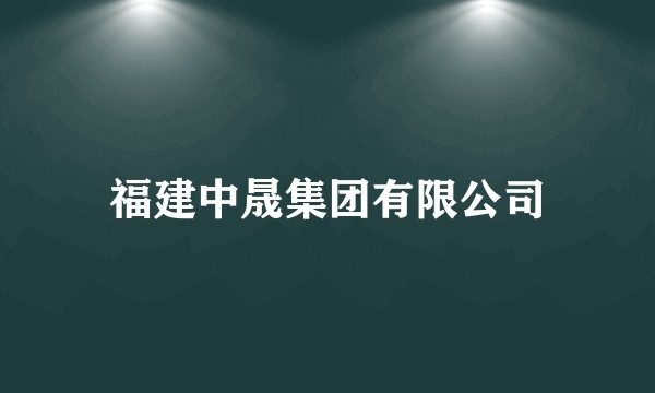 福建中晟集团有限公司
