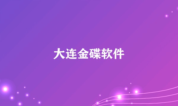 大连金碟软件