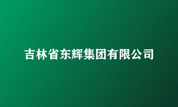 吉林省东辉集团有限公司