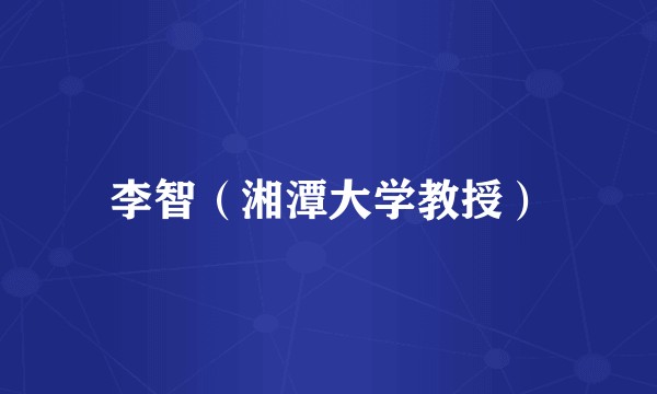 李智（湘潭大学教授）