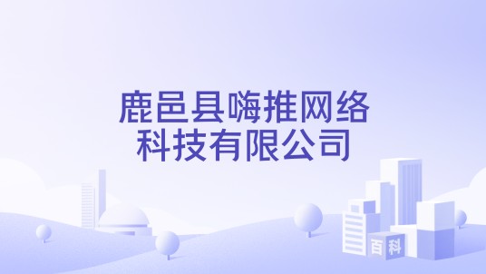 鹿邑县嗨推网络科技有限公司