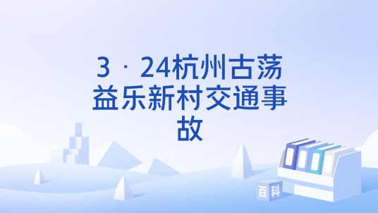 3·24杭州古荡益乐新村交通事故