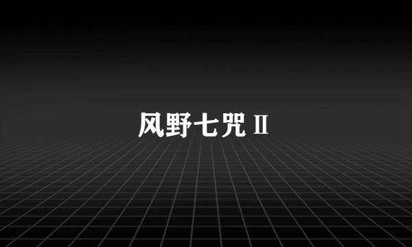 风野七咒Ⅱ