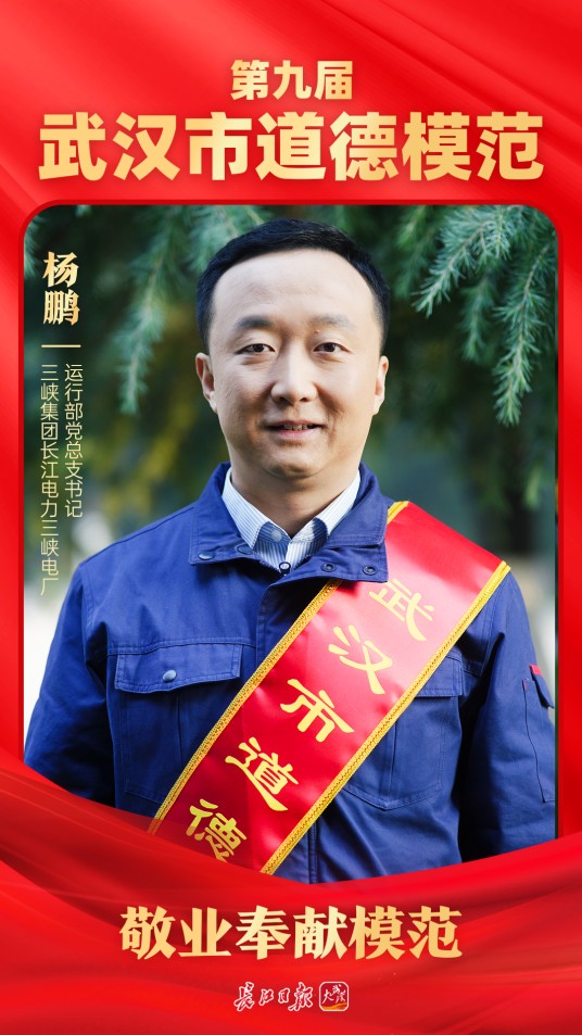 杨鹏（中国三峡集团长江电力三峡电厂运行部党总支书记、副主任）