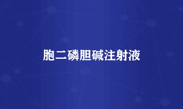 胞二磷胆碱注射液