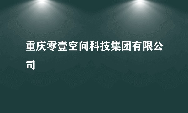 重庆零壹空间科技集团有限公司