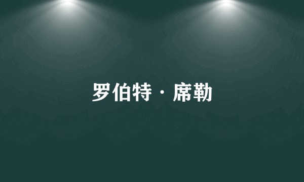 罗伯特·席勒