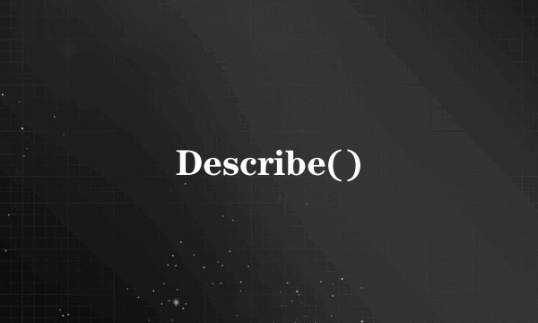 Describe()