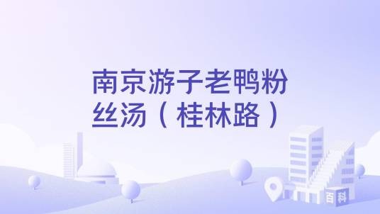 南京游子老鸭粉丝汤（桂林路）