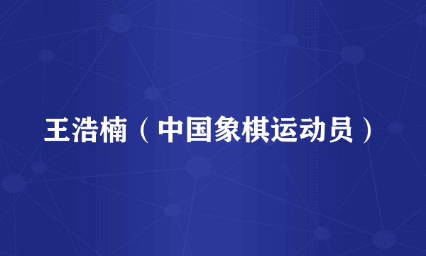 王浩楠（中国象棋运动员）