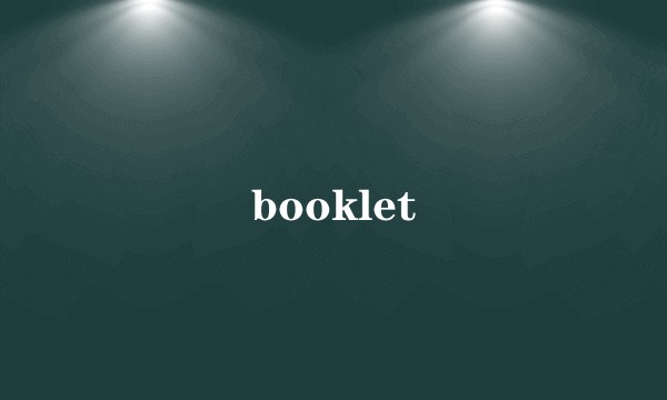 booklet