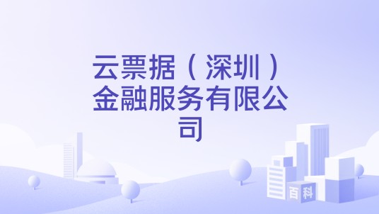云票据（深圳）金融服务有限公司