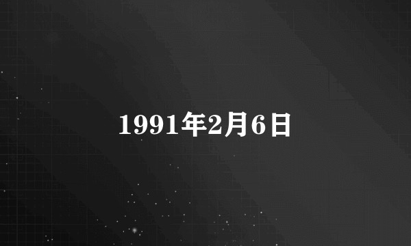 1991年2月6日