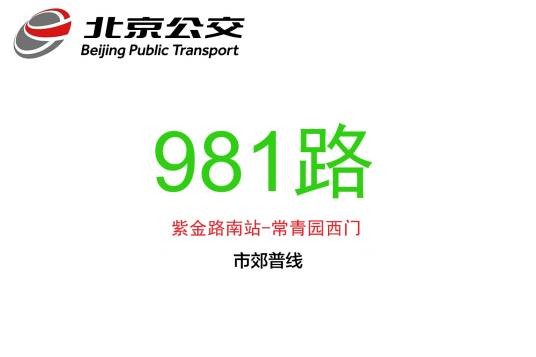 北京公交981路