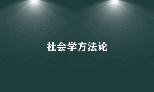 社会学方法论