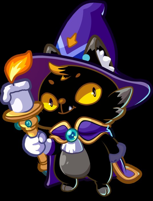 黑猫巫师（《洛克王国》恶魔系进化宠物）