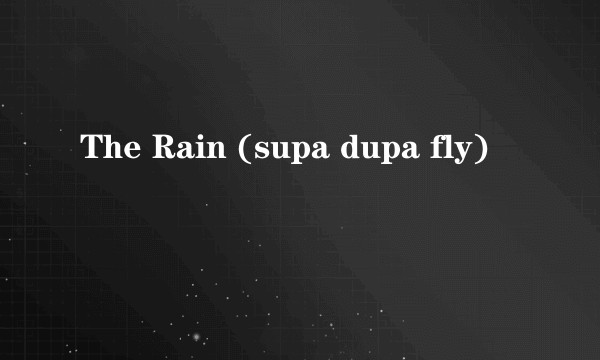 The Rain (supa dupa fly)