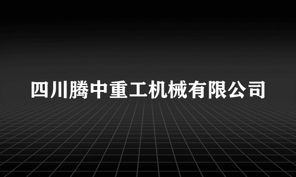 四川腾中重工机械有限公司