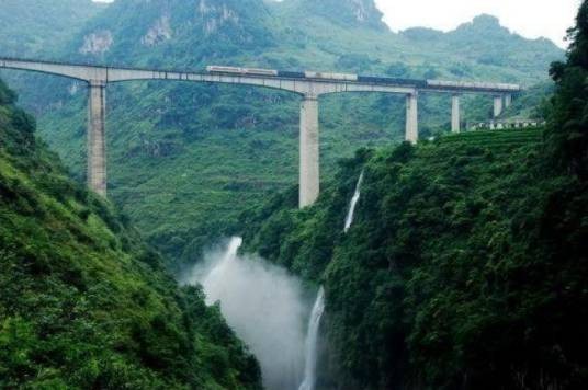 清水河大桥(贵州兴义三地交界南昆铁路桥)