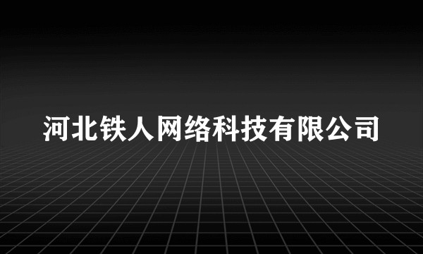 河北铁人网络科技有限公司