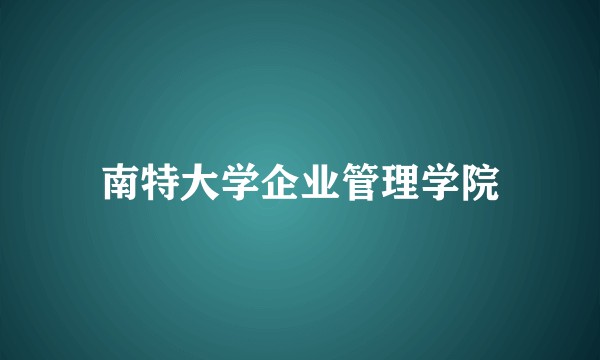 南特大学企业管理学院