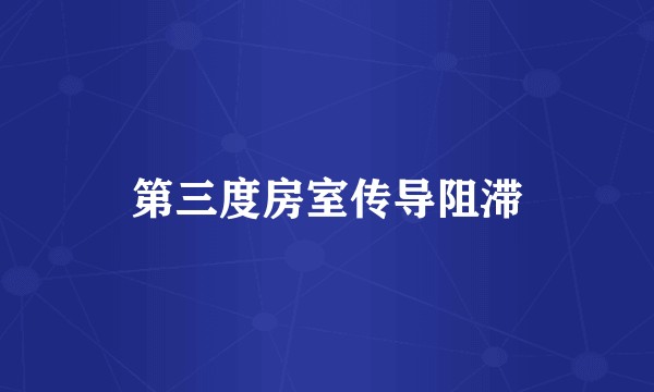 第三度房室传导阻滞